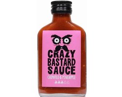Crazy Bastard Pikante saus Chipotle & Ananas 100ml