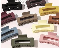 Haarclips Premium - 9 Stuks - Haarklem - Haarklemmen Dames - Bananenklem - Haarspeld - Haarklauw - Haarklem Groot - Haarclip - Haarclip Groot - Haarspelden Dames - Kerst Cadeau - Black Friday - Sinterklaas Cadeautjes