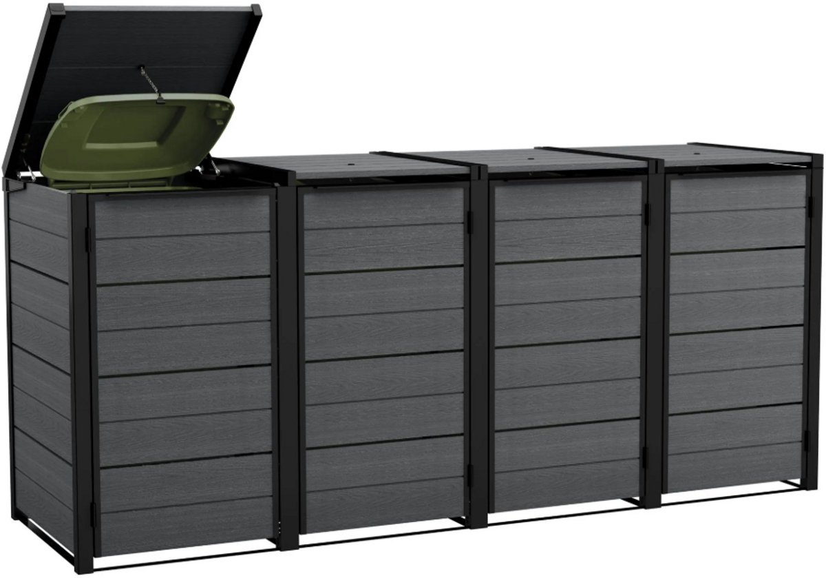 Keter Hide Away Containerberging - 4x 240L - Antraciet