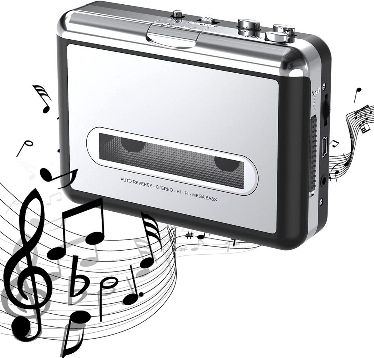 DailySupplies® Cassette Speler - Walkman - Zilver