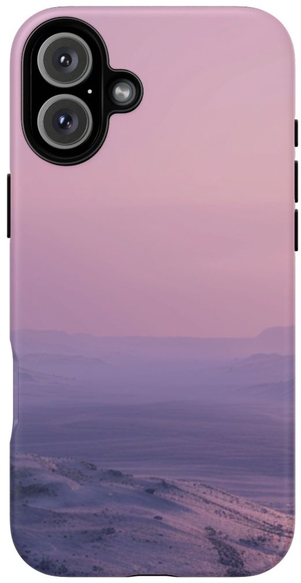 Buitenaards Landschap met Twee Zonnen – Telefoonhoesje Geschikt voor iPhone 16 Plus