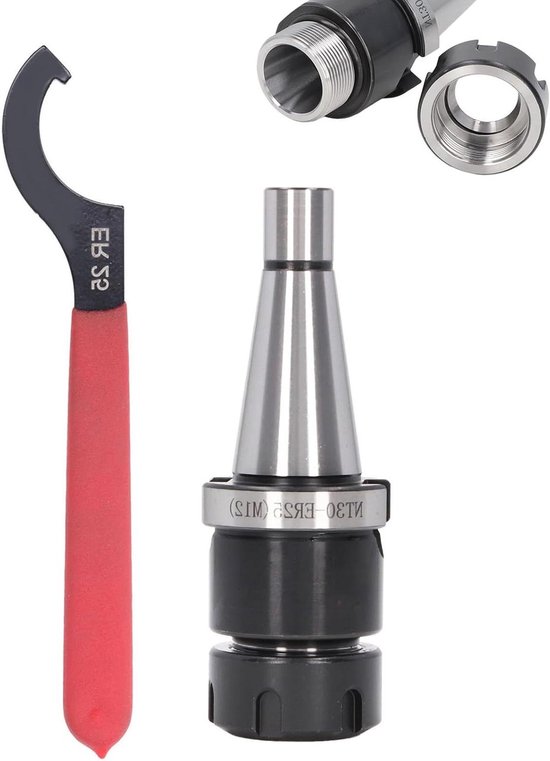 Utoolmart C25 ER25 100L Router Spantang Chuck Extension Rod Rechte CNC
