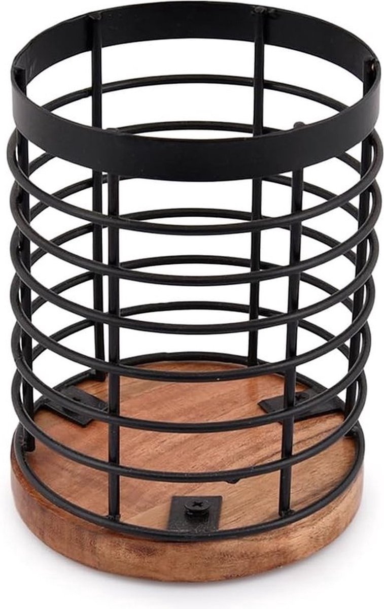 WNHB® Lepelpot – Keukengerei Houder Organizer – Spatelpot voor Pollepels, Houten Lepels & Keukentools – Stevige Houder voor Afdruipen en Opbergen