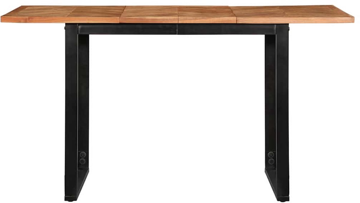 vidaXL - Eettafel - 140x70x75 - cm - massief - acaciahout