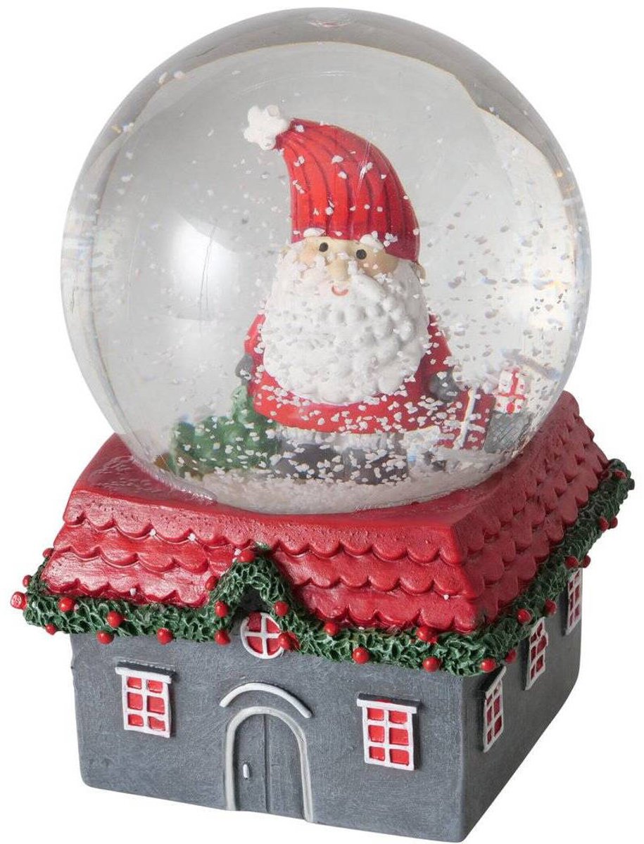 Sneeuwbol met huisje MONTI, Ø10 cm