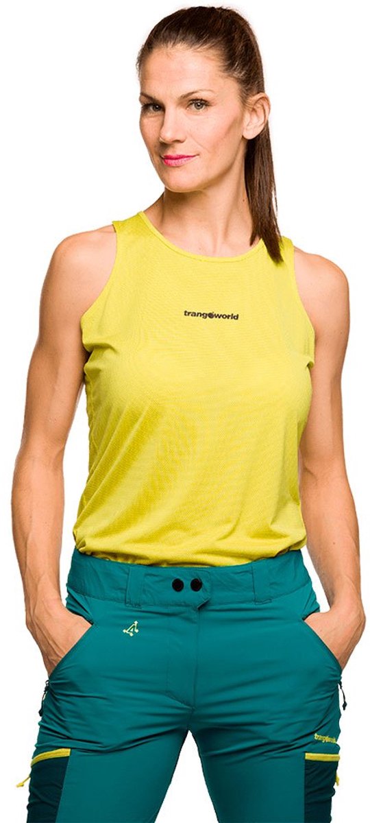 Trangoworld Tremorgio Mouwloos T-shirt Vrouw Geel