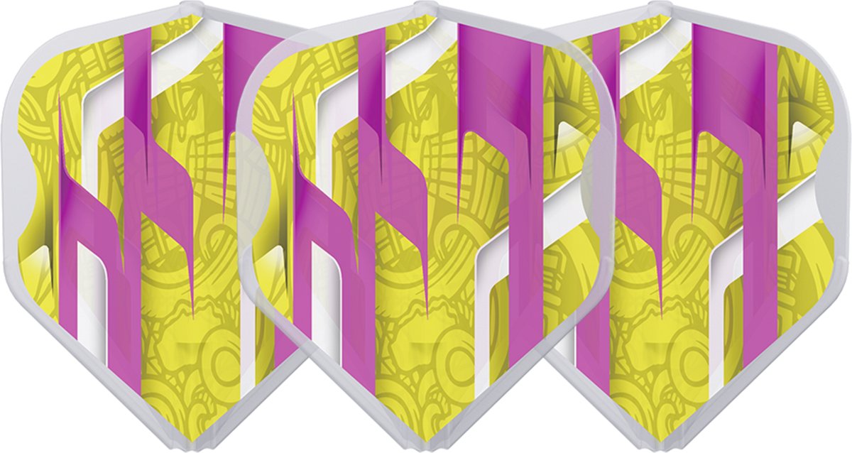 L-STYLE EZ L1 MAMO SERIES YELLOW CLEAR WHITE DART FLIGHTS
