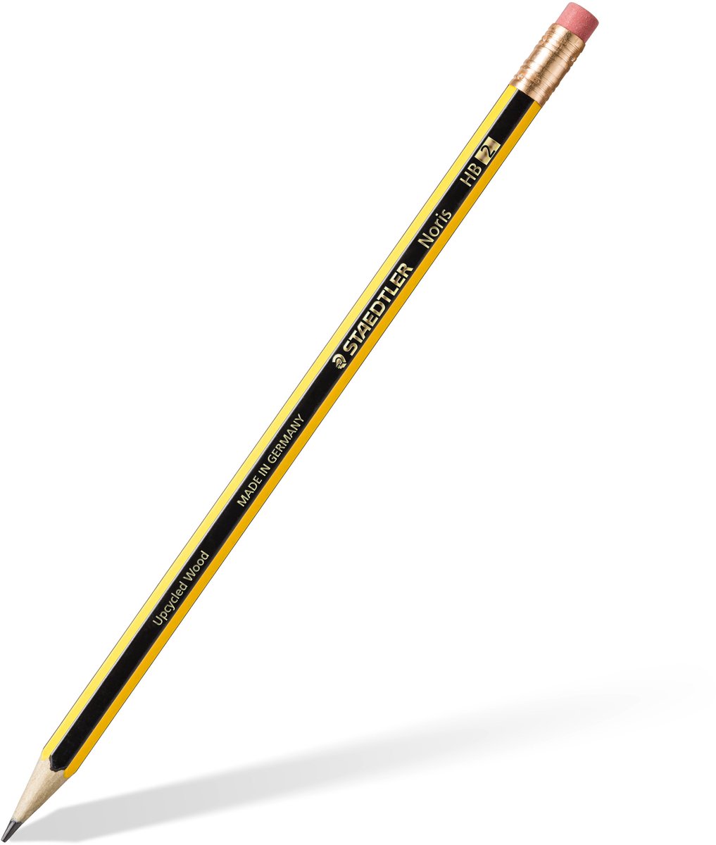 STAEDTLER - Noris® 122 Grafietpotlood met gom - doosje met 12 stuks