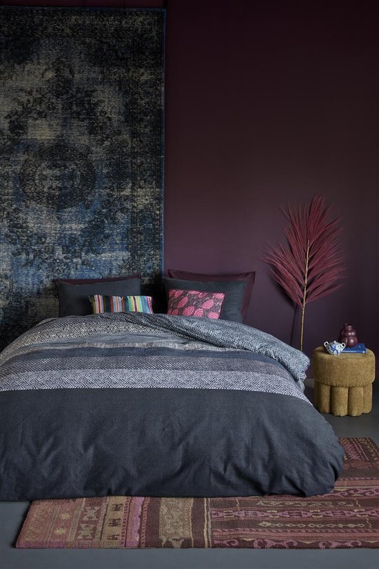 Beddinghouse Enzo dekbedovertrek - Eenpersoons - 140x200/220 cm - Blauw van Merkloos — afbeelding 5