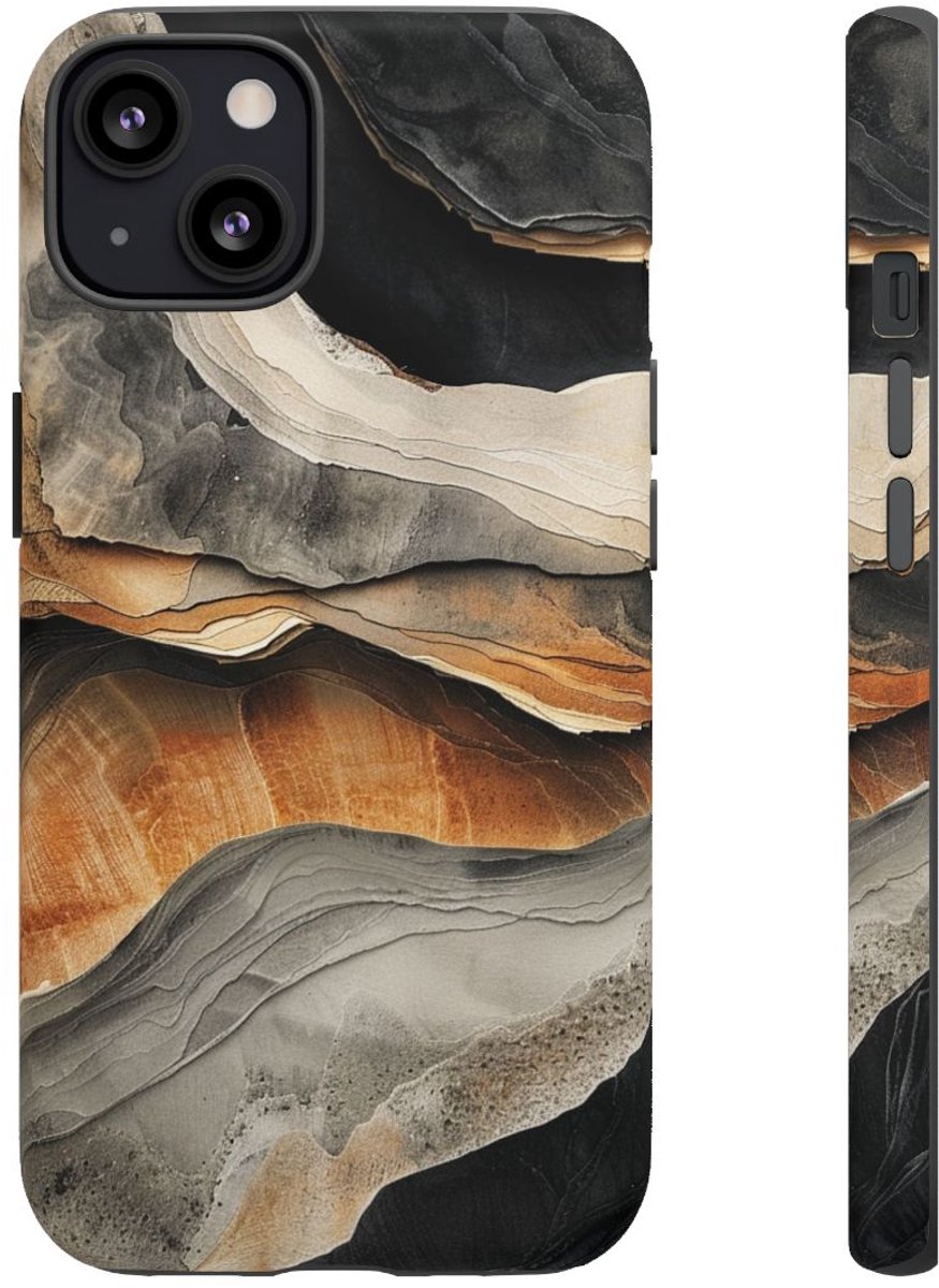 Aardse Geologische Lagen Abstract – Telefoonhoesje Geschikt voor iPhone 13