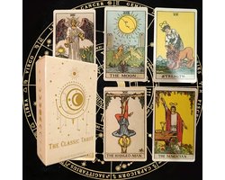 Klassieke Tarotkaarten – 78 Stuks – Engels – Rider‑Waite Stijl Tarot Deck voor Beginners & Gevorderd
