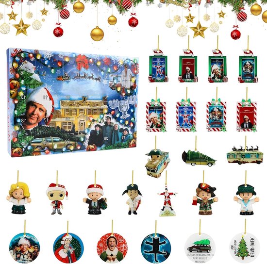 Allecto plus - Adventskalender Kerstmis Vakantie 2024 - 24 Dagelijkse Kerstadventskalender met Kerstmis Aftelkalender - Geschenken Speelgoed