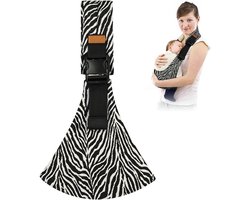 Draagzak - Draagdoek - Draagzakken - Voordrager - Draagbare Draagzak - Heupdrager - Ademend & Veilig - Baby Draagzak - Peuter - Chouderdrager - Kinder - Verstelbare Ergonomische Draagzak Voor Peuters - Zebra Print