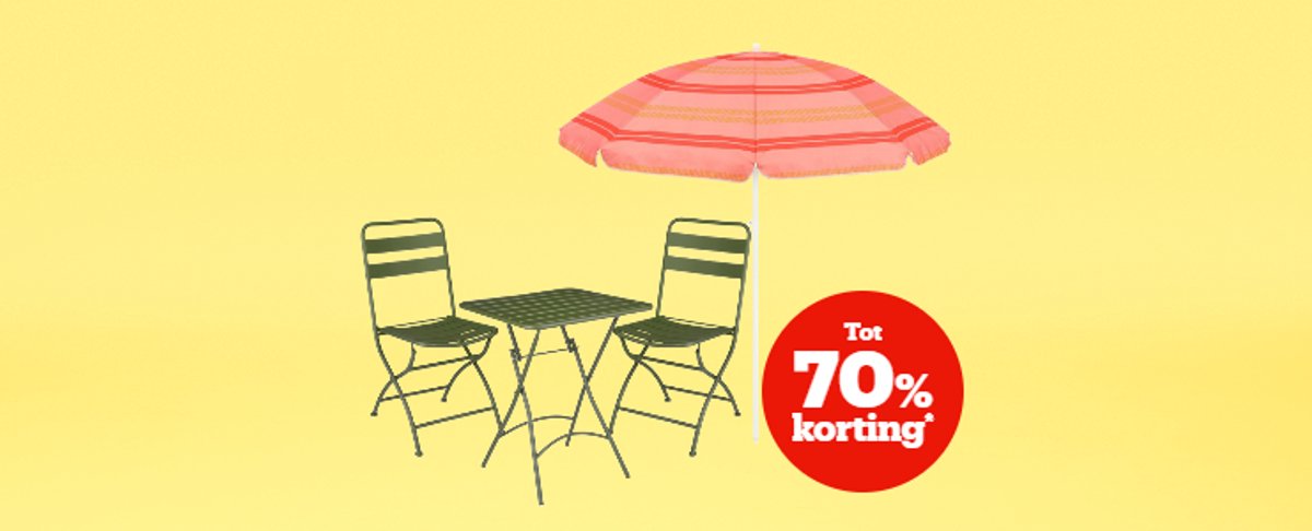 Tot 70% korting op