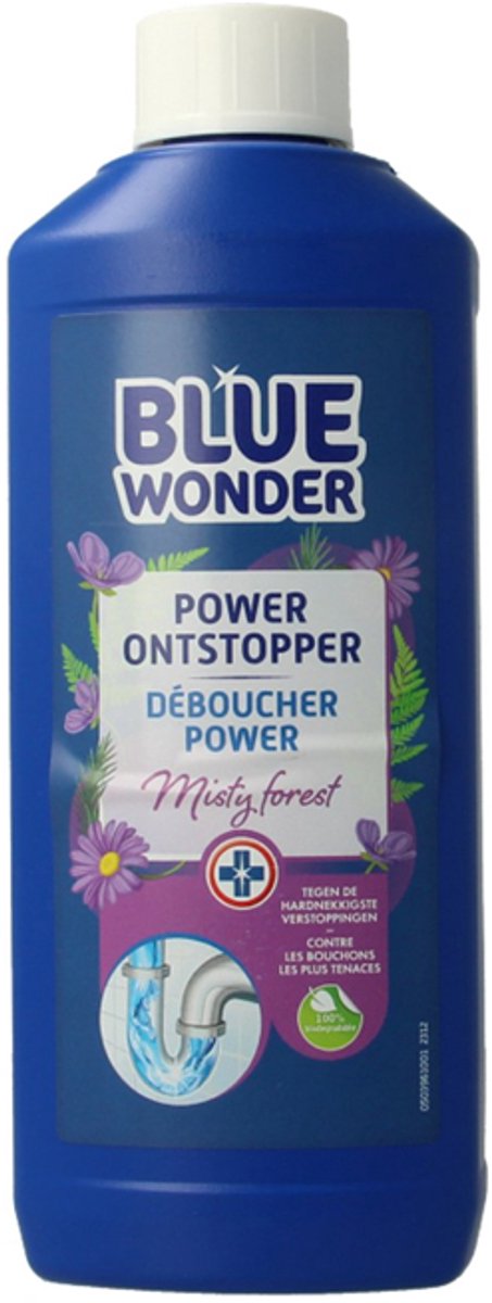 6x Blue Wonder - Ontstopper - Misty Forest - Tegen Hardnekkige Ontstopping - 500 ml