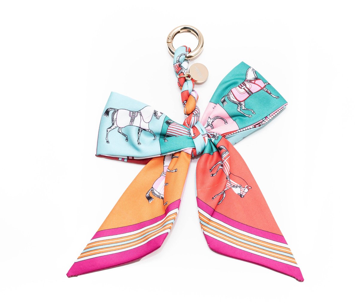 xoxo Wildhearts Bag Charm - Parisian Bow - Rainbow - Hangertje voor handtas - Accessoire voor dames tas - Strikje - Hanger met strik - Sleutelhanger - Meerkleurig / Regenboog