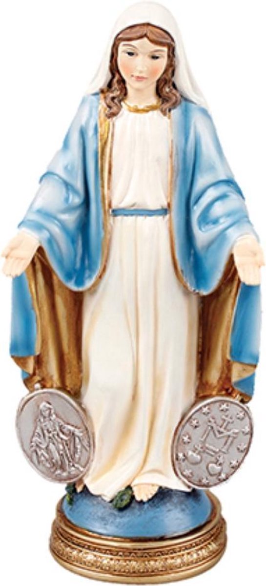 Beeld Maria Wonderdadige met medaillons