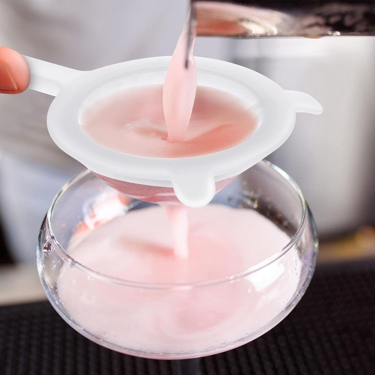 Inovra Plus - Ultrafijne nylon netzeef keuken levensmiddelen yoghurt kunststof zeef - 200 mesh - filteren sap koffie honing thee