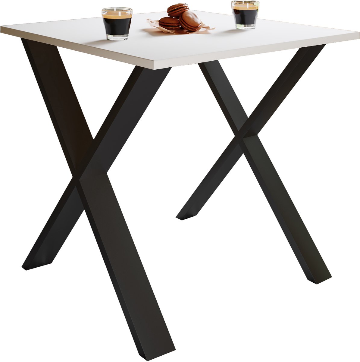 Premium houten eettafel Keukentafel Eettafel Tafel Xona X Zilver