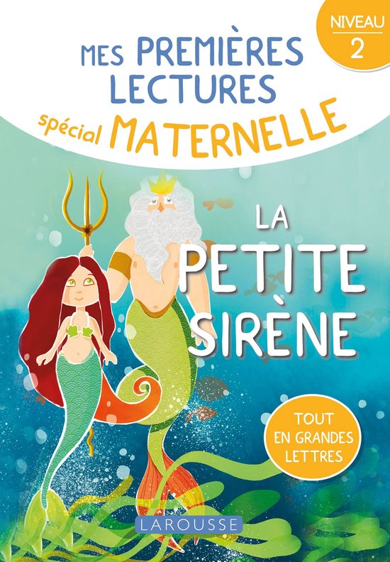 1ERES LECTURES MATERNELLE la petite sirène, niveau 2 - cover