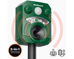 MartGuard® Ongedierte Verjager Outdoor - Marterverjager - Kattenverjager - Dierenverjager - Met Bewegingssensor - Op ZonneEnergie