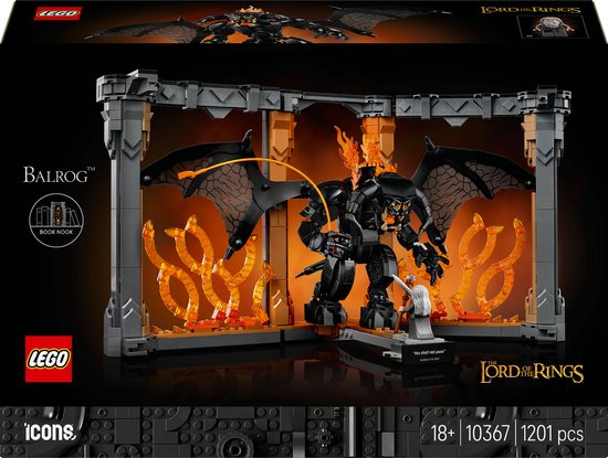LEGO Icons Boekensteun: The Lord of the Rings – Balrog Set - 10367