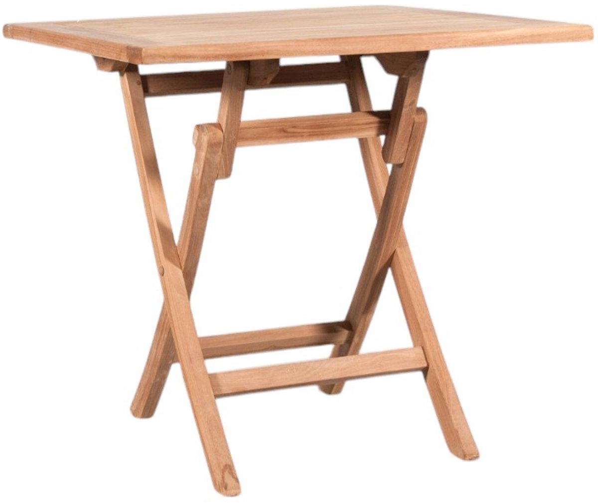 TeakOne - Plooitafel 80x80 cm - Teak tafel - Vierkante plooitafel - Vierkante tafel - Teak Tuintafel - Eettafel Teak - Tuinmeubel