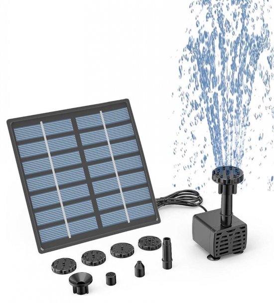 Vijverpomp op zonne-energie solar powered water pump 50 W