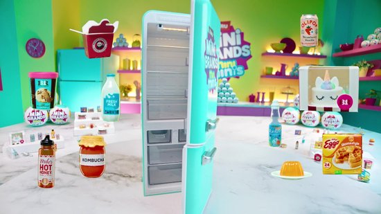 Jeu ZURU Mini Marques Fill The Fridge - Collection Réfrigérateur - Multicolore - Neuf 2025