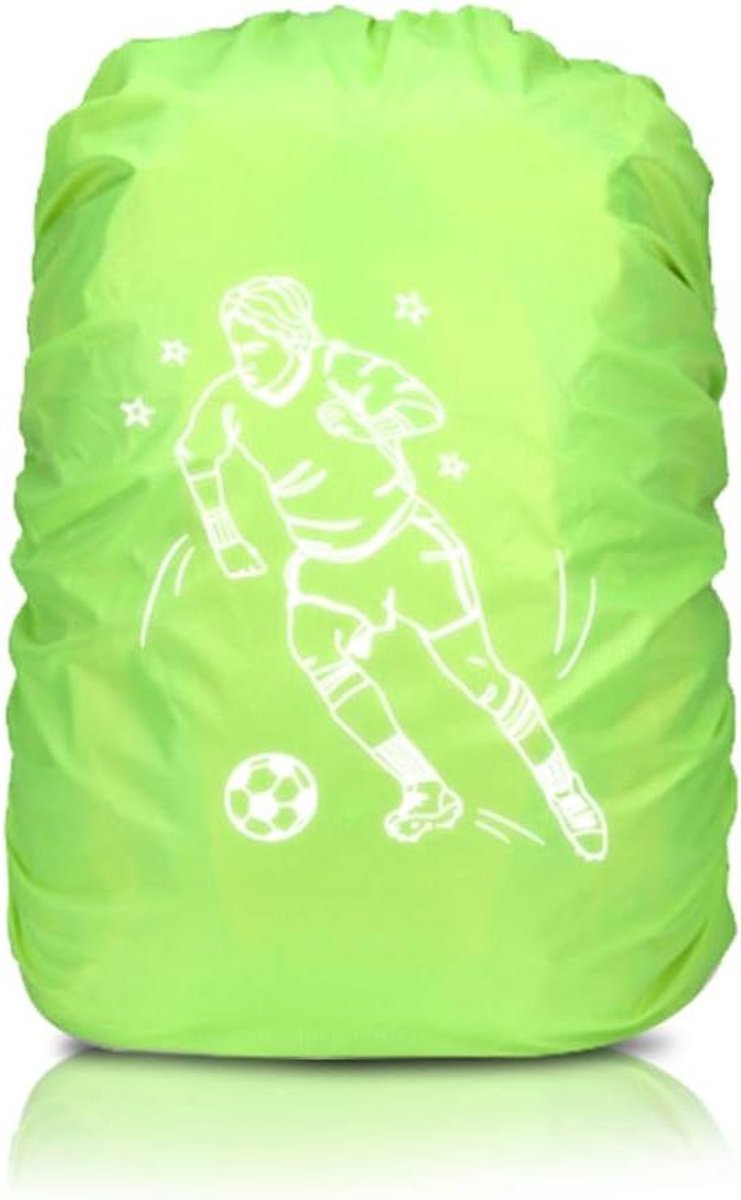 Inovra Plus - Regenhoes voor rugzak 35 liter schooltas reflecterende cover waterdicht met reflector - Regenbescherming voor jongens en meisjes beginners