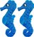 Zeepaardje Blauw (2 Stuks)