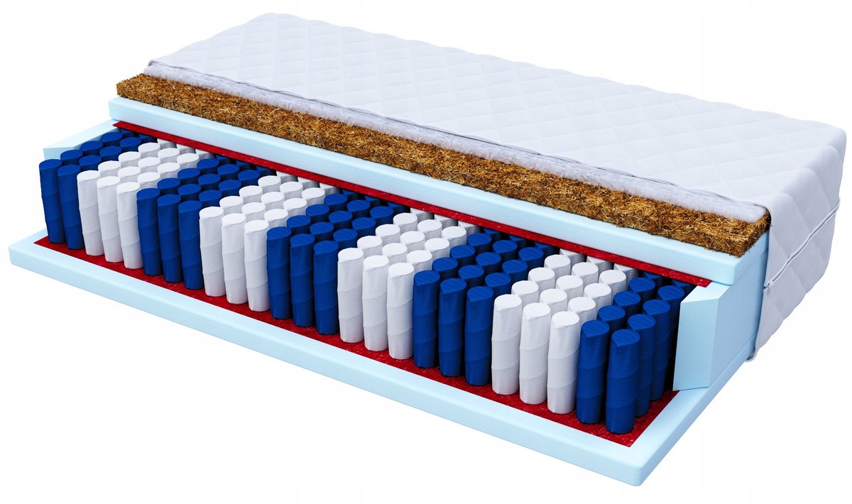 FDM® Natural Max Matras 120x200 cm - Pocketvering Matrassen Tweepersoons - Hoogte 23 cm - Dubbelzijdig - - Afritsbaar hoes wasbaar - Antiallergisch en Ademende - Öko-Tex gecertificeerd