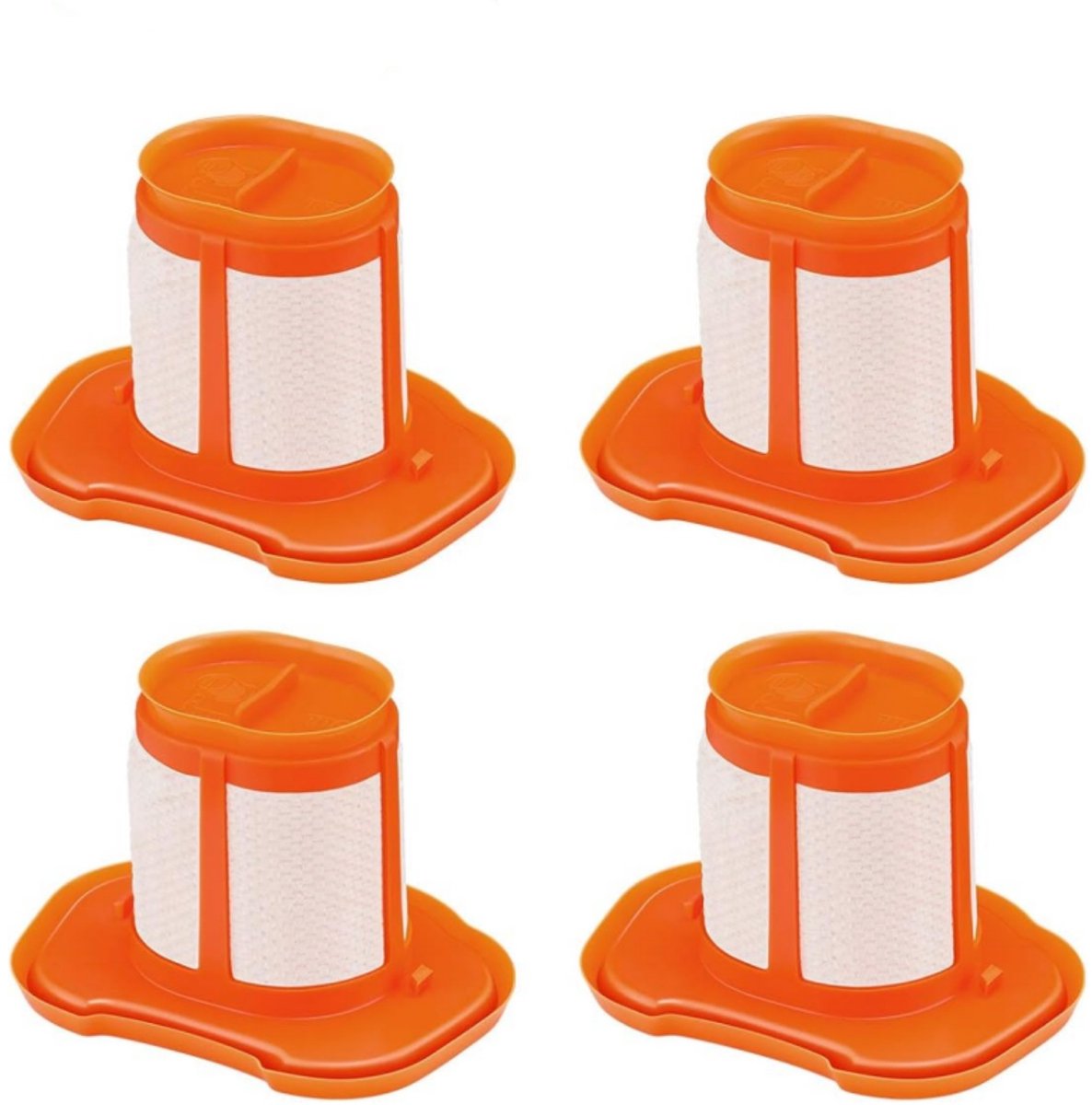 4 stuks filters geschikt voor Black+Decker HHVK320J- HHVK320J10 -HHVK320JZ01- HHVK515J- HHVK515JP -HHVK515JP07 -HHVK515J00FF -HHVK415B01 handstofzuiger reserveonderdelen accessoires vervangingsfilter wasbaar
