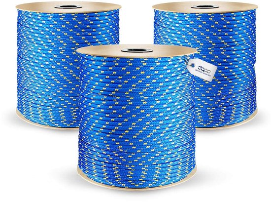 DQ-PP POLYPROPYLEEN Touw, 10 mm, 70 m, BLAUW, Draagvermogen tot 1240 kg