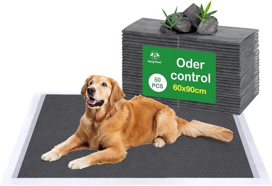 Tapis super absorbants Puppy - Protection du sol pour grands Animaux domestiques - Lot de 50 - 60 x 90 cm