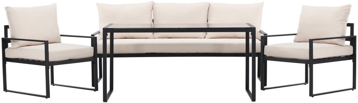 Svea - Fatima loungeset - zwart/beige
