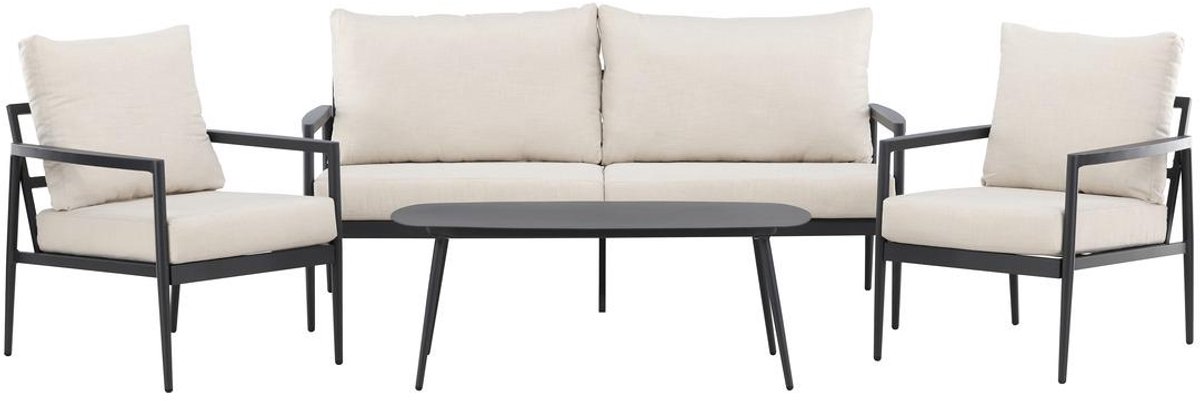 Svea - Kiara loungeset - zwart/beige