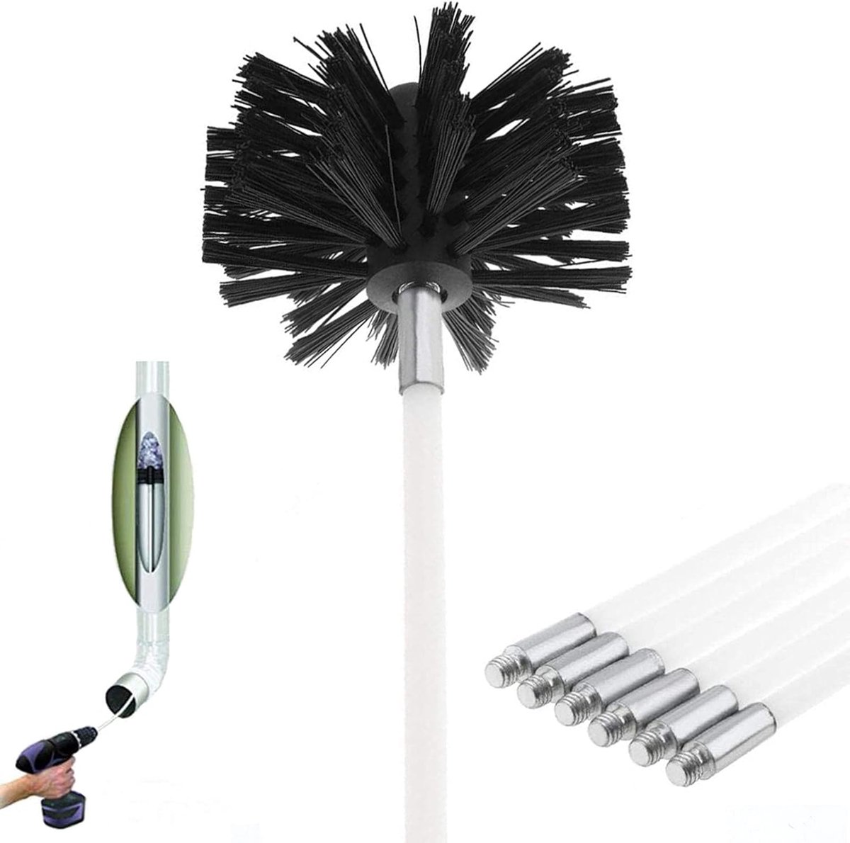 Droger Vent Cleaner Kit - Effectieve Reiniging voor Ventilatiekanalen - 6 Stuks