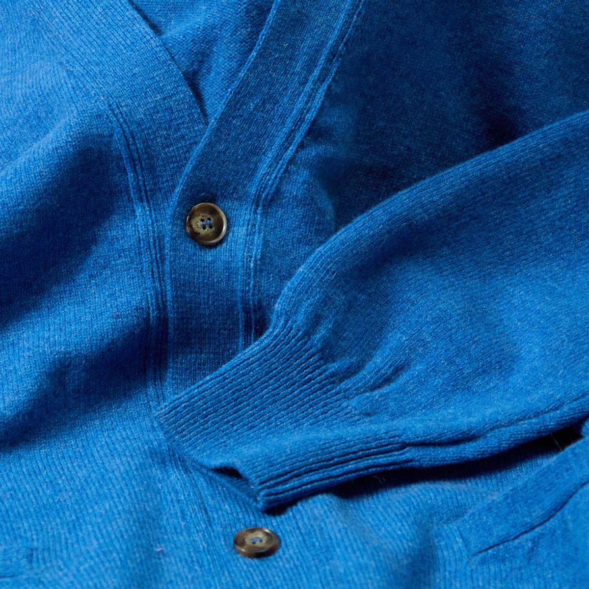 Osborne Knitwear Cardigan met knopen - Lamswol - River - XL