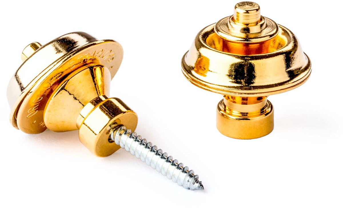 Dunlop SLS1504G StrapLok Traditional Verguld Straplocks