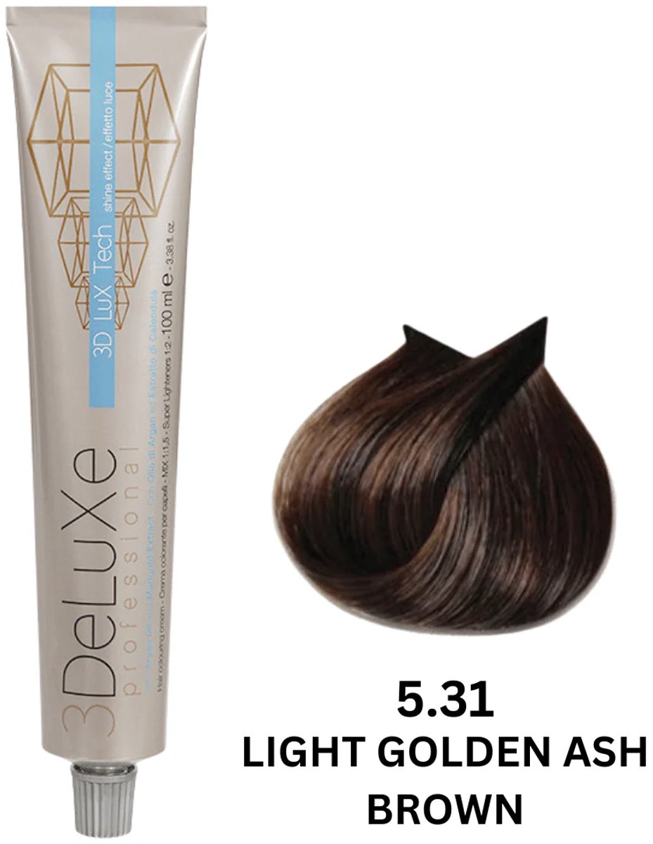 3DeLuXe professionele haarverf 5.31 100ml