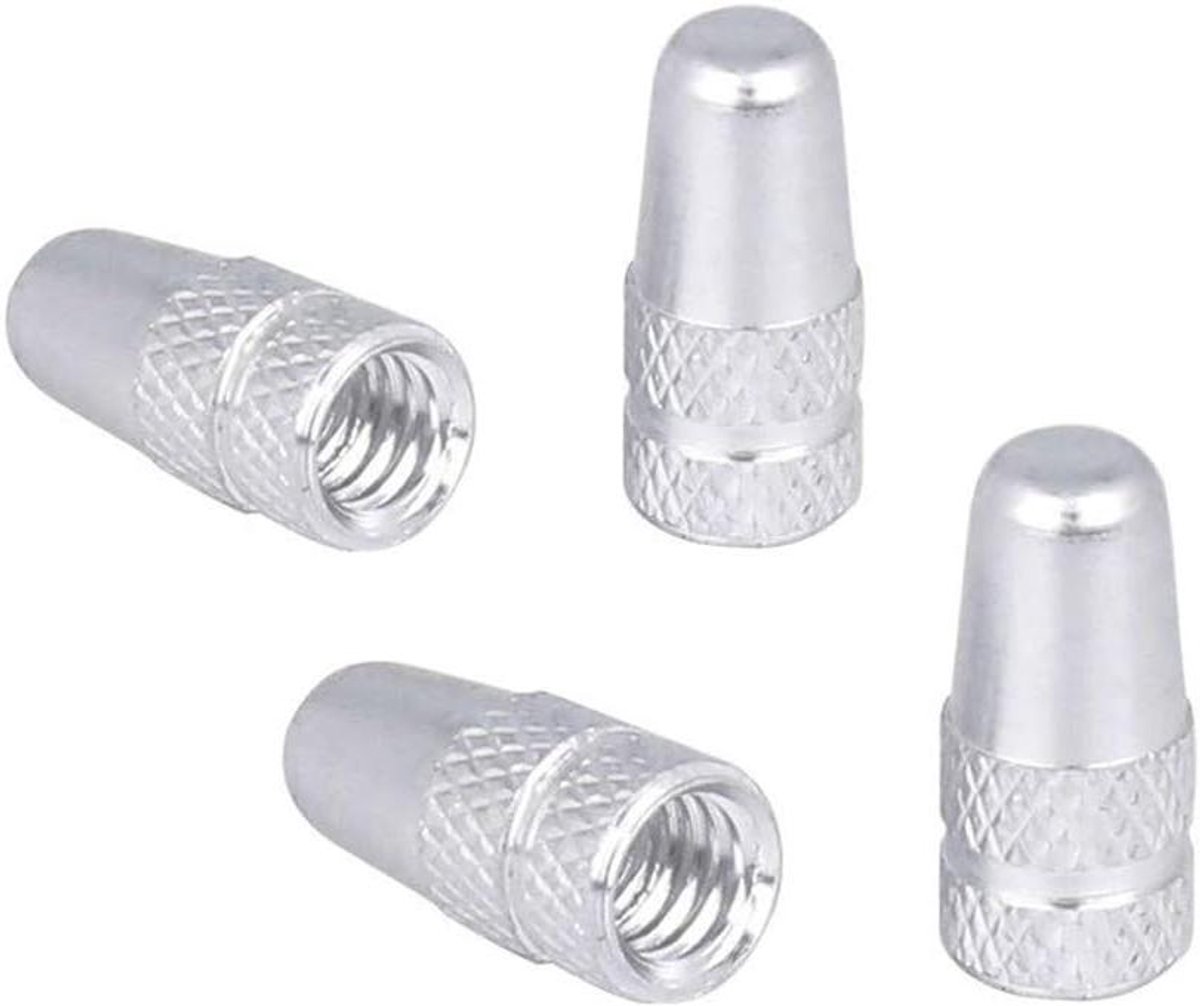 4 stuks gekleurde metalen ventieldopjes voor fietsbanden - MTB en racefiets - Anodisatie aluminium - Franse ventiel stofdopjes - Bescherming tegen stof - Fietsaccessoires