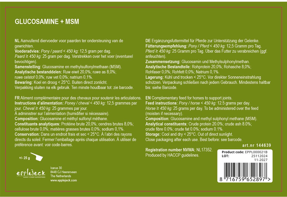 Epplejeck Epplejeck Glucosamine + Msm