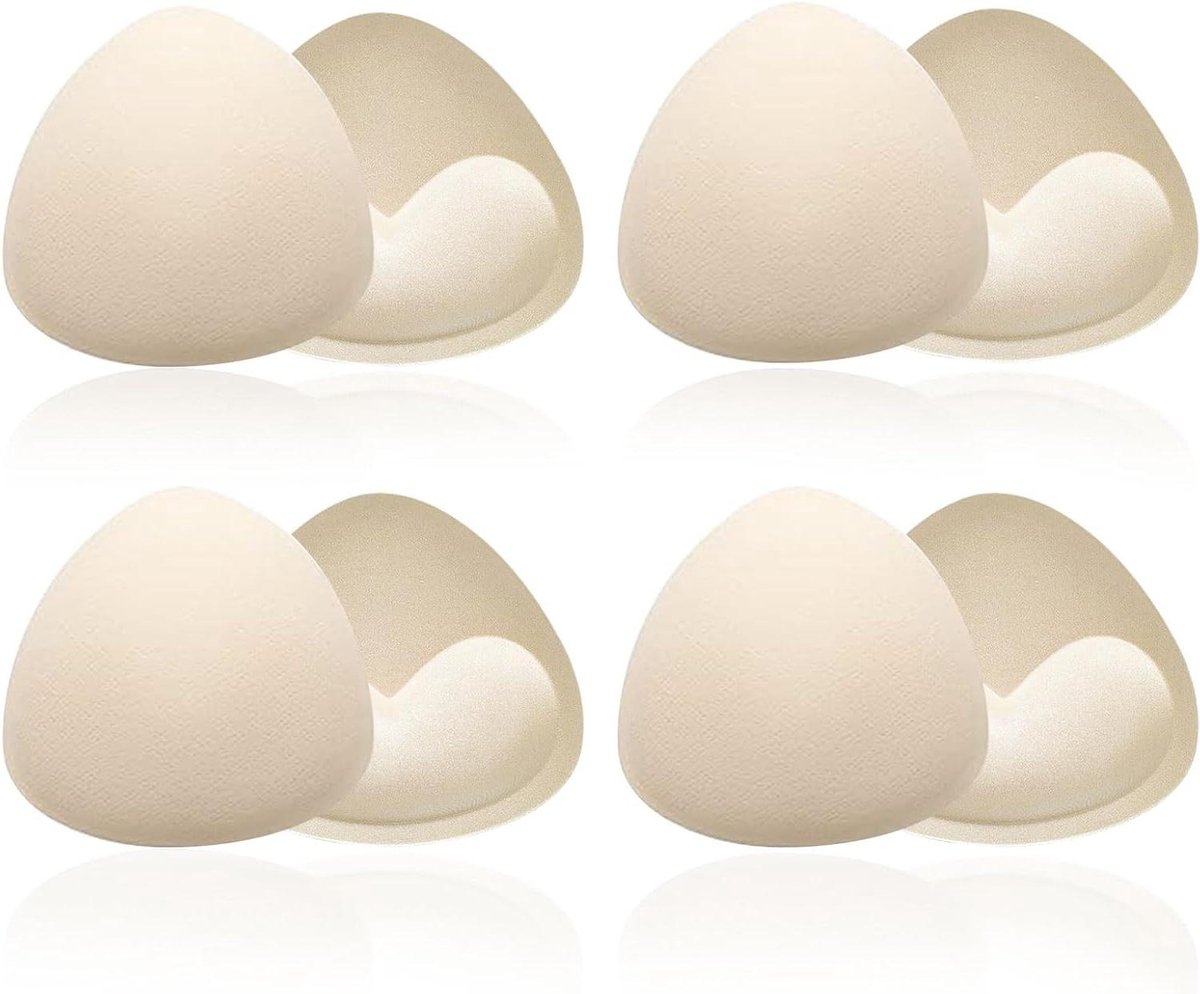 Allecto Plus - Push-up BH-vullingen voor Bikini's - Beige - Set van 4