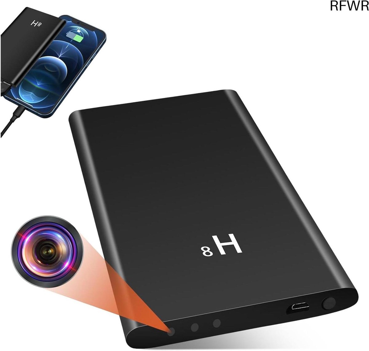 RFWR® Mini Verborgen Camera met Lange Opnamecapaciteit en Nachtzicht
