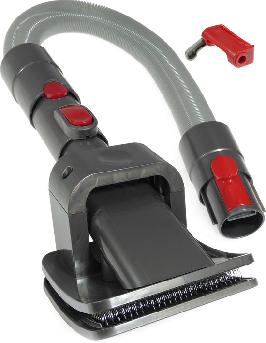 Dparts hondenborstel set geschikt voor Dyson V7 V8 V10 V11 V12 V15 – stofzuiger slickerborstel opzetstuk – voor honden en katten dierenharen vacht – Groom Tool met Trigger Lock