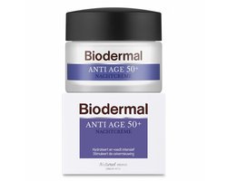 Biodermal Nachtcreme Anti Age 50+ - 2 x 50 ml - Voordeelverpakking