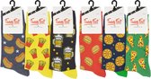 Funny Feet socks - Happy kousen - cadeau - grappige sokken - 6 paar - Maat 43/46