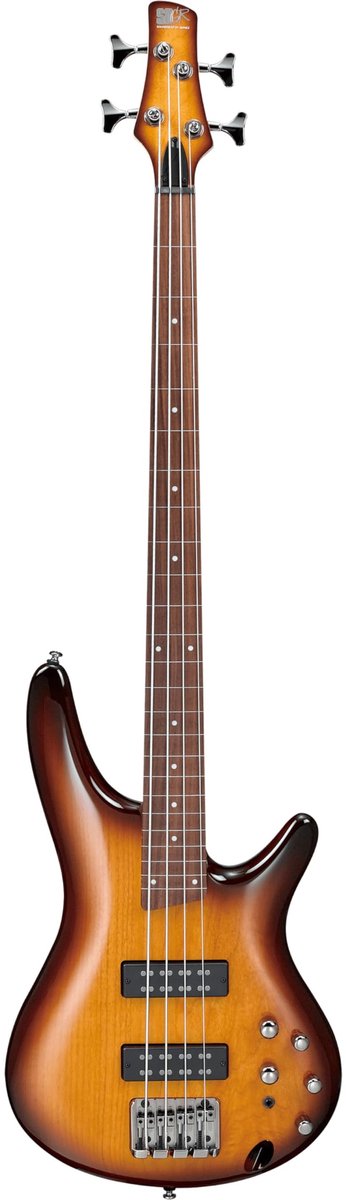 Ibanez Standard SR370EF-BBT Fretless Brown Burst - Elektrische basgitaar