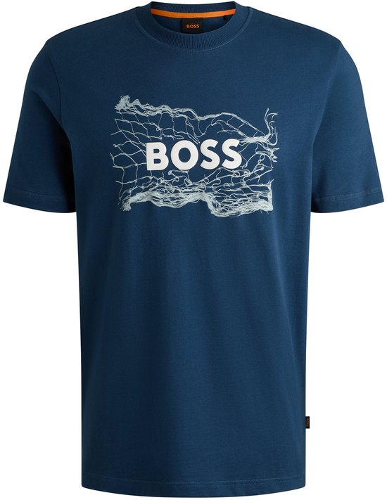 Amazon Hugo Boss Blue Tshirt Hugo Boss T-shirt Blauw Bol